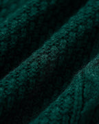 Green Mock Neck Lantern Sleeve Sweater 7