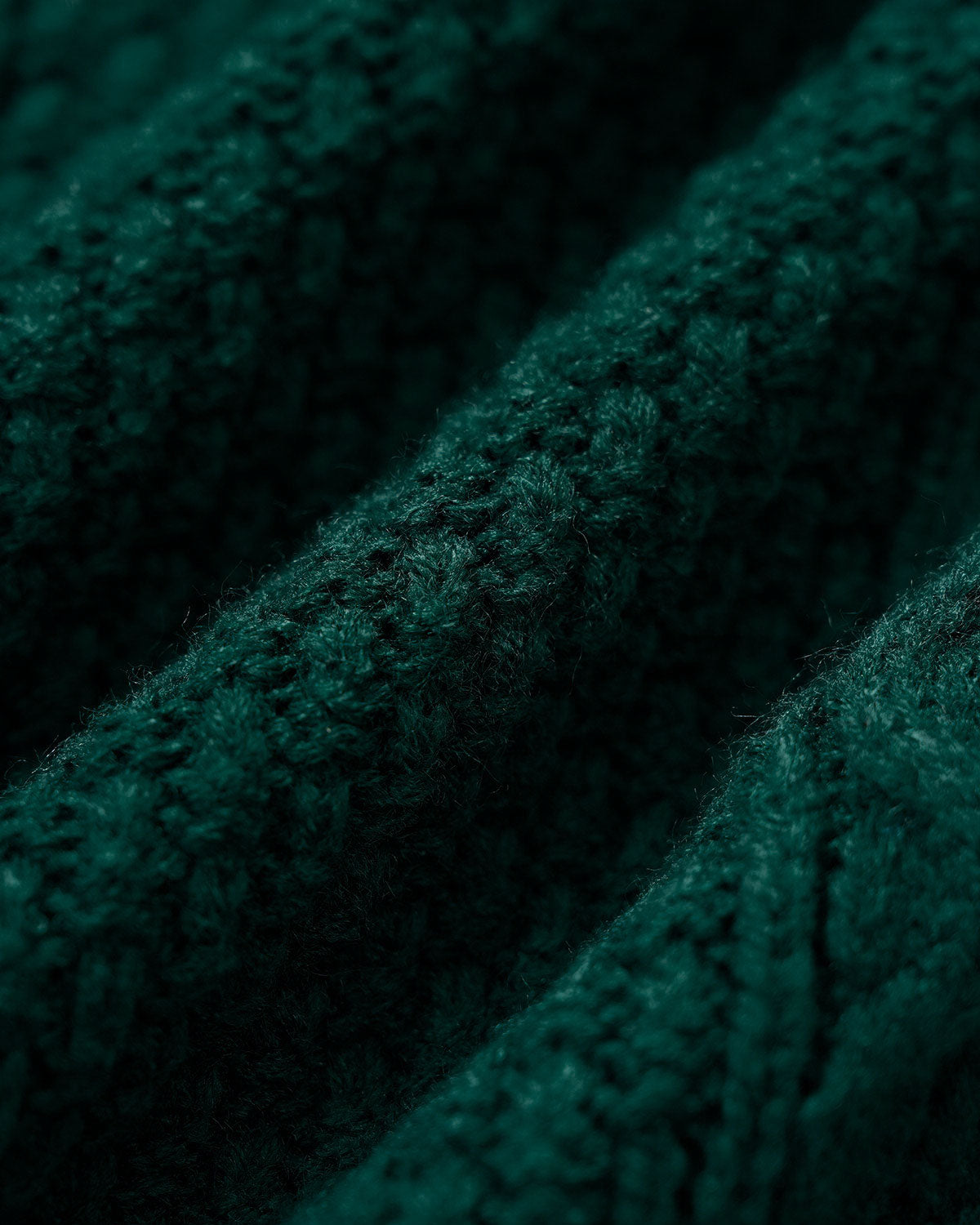 Green Mock Neck Lantern Sleeve Sweater 7