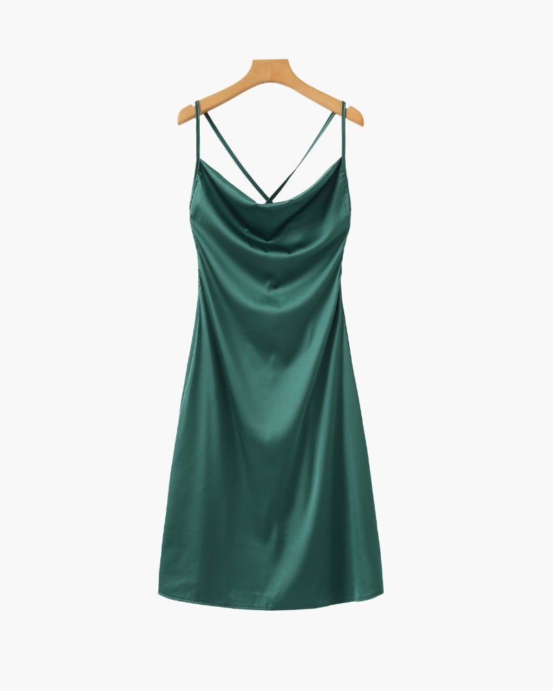 Old Money Silk Slip Dress 2
