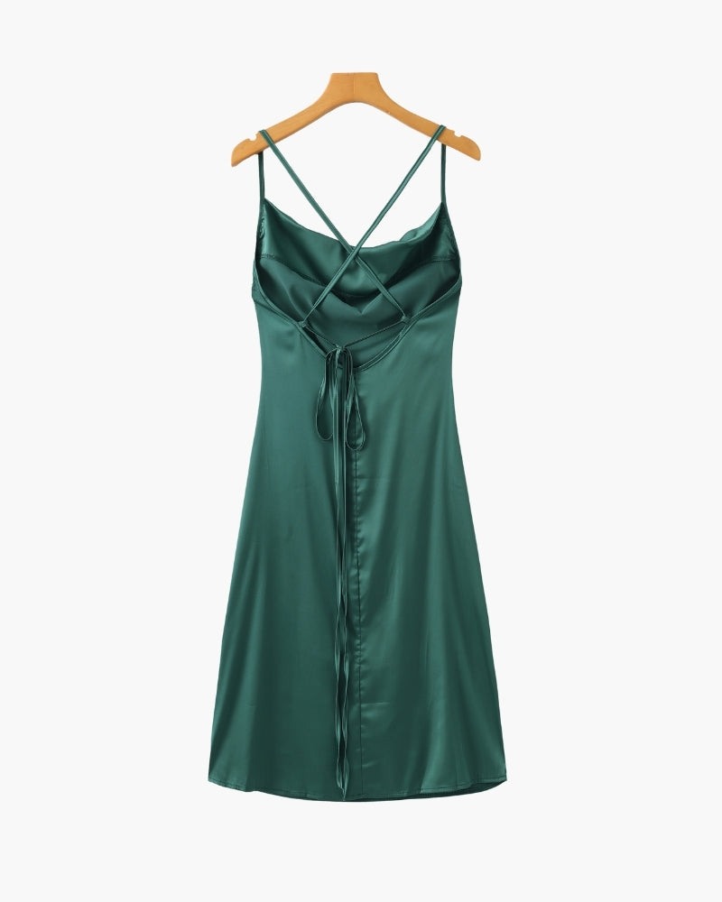 Old Money Silk Slip Dress 3