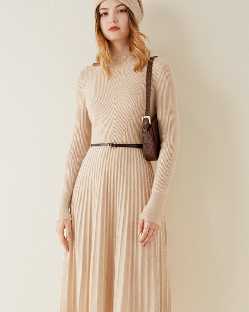 Pure Cashmere Flare Dress 1
