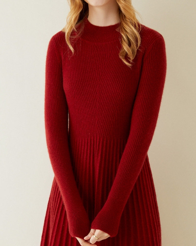 Pure Cashmere Flare Dress 7