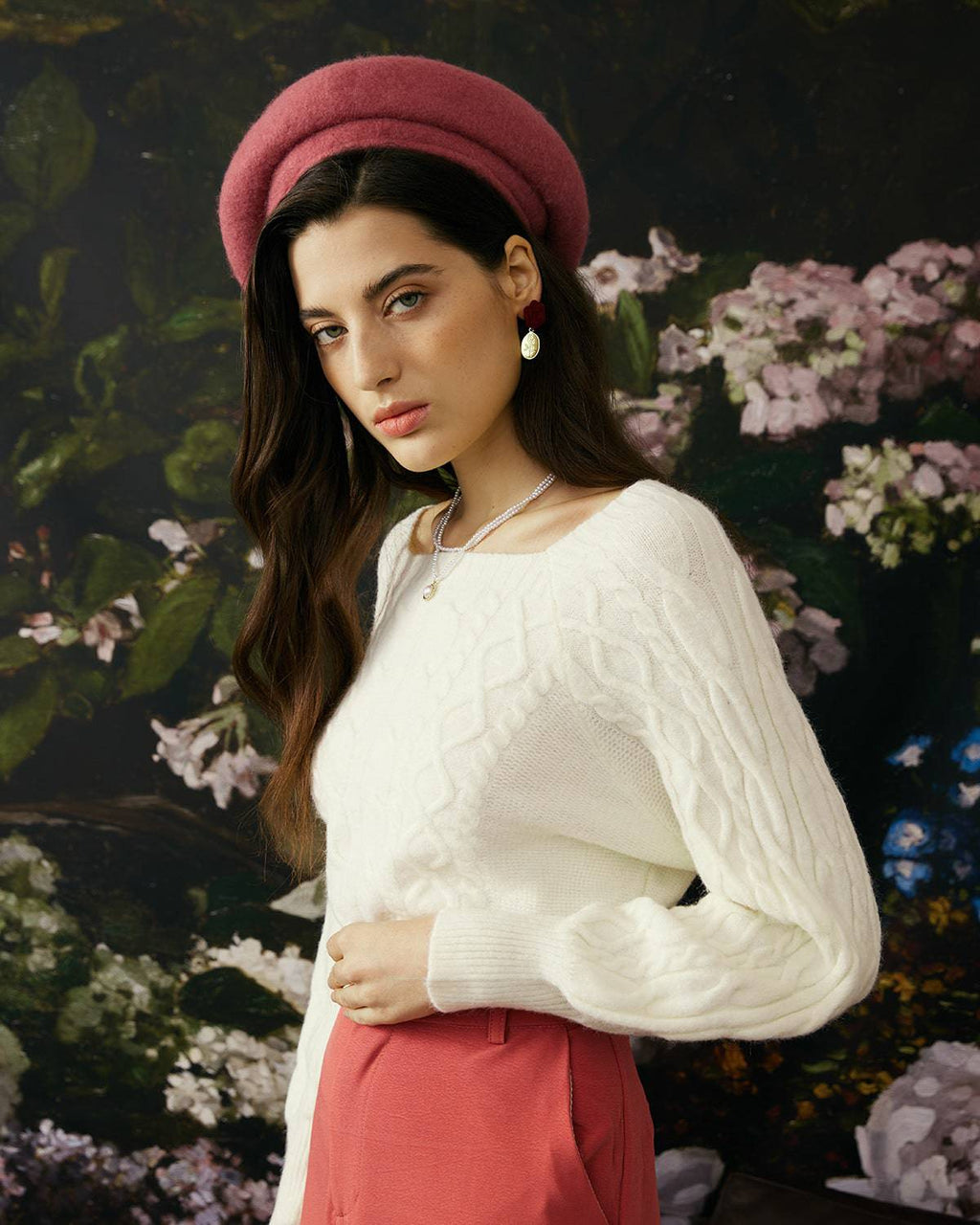 The Romance Cable Knit Crew Sweater 3