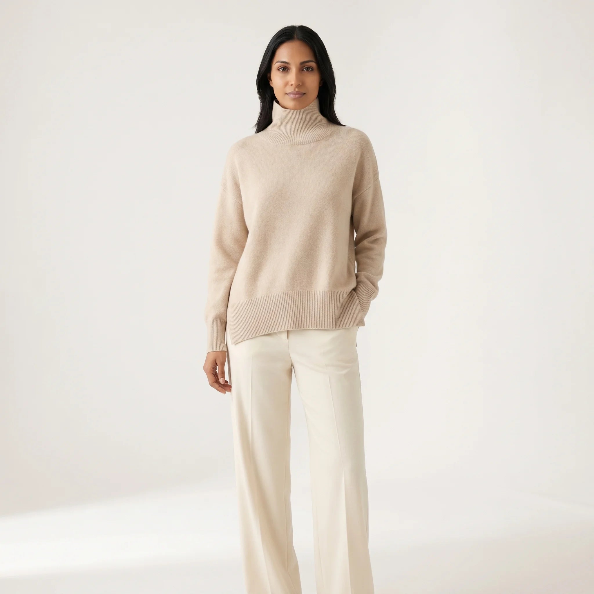Maglione Dolcevita Morbido da Donna in Maglia