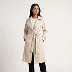 Trench Elegante da Donna a Lunghezza Media